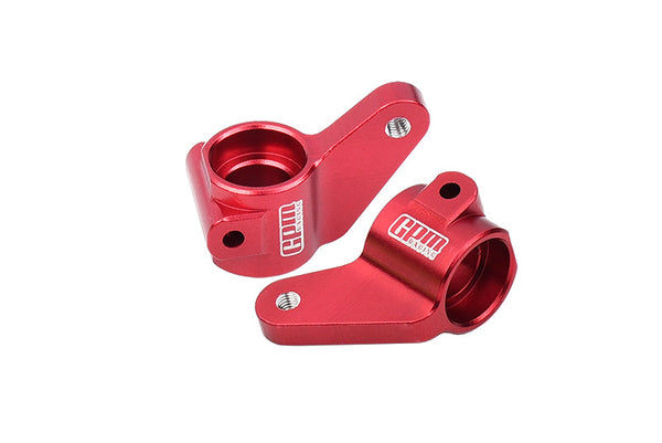 Aluminum 7075 Alloy Front Steering Blocks For Traxxas 1:10 Slash MudBoss / Drag Slash / 2WD Bandit / 2WD F-150 / 2WD Slash Brushless / 2WD Bigfoot / 2WD Rustler / 2WD Stampede Upgrade Parts - Red