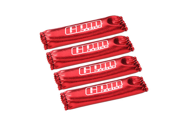 Custom Design Shock Wraps 4Pcs Set For Traxxas 1:8 Maxx Slash 6S / 4WD Sledge / 1:10 4WD Maxx / Maxx with WideMaxx Monster Truck Upgrades - Red