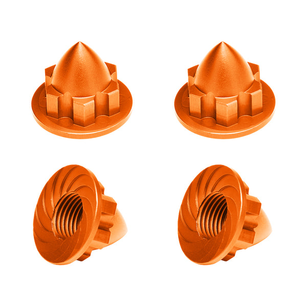 Aluminium 22mm Wheel Cone Locker for Traxxas 1:5 X Maxx 6S / X Maxx 8S / XRT 8S / 1:6 Funco Pro Scale Sand Car Upgrades - 4Pc Set Orange