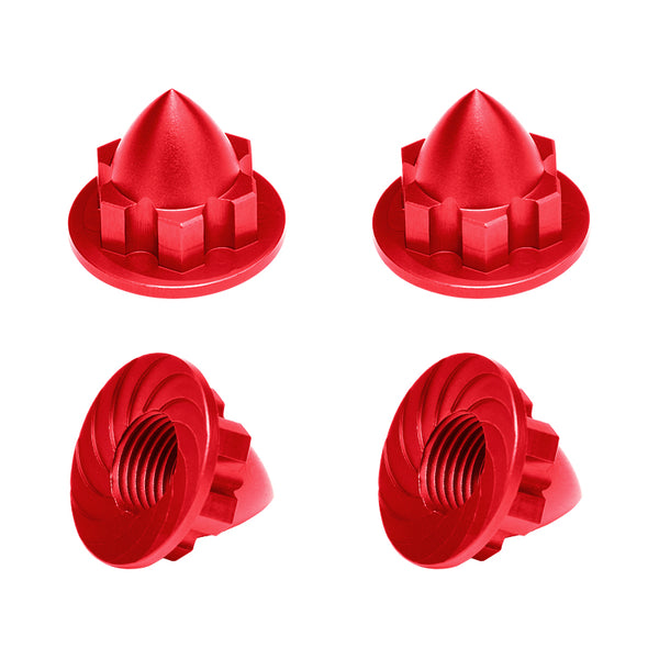 Aluminum 22mm Wheel Cone Locker For Traxxas 1:5 X Maxx 6S / X Maxx 8S / XRT 8S Monster Truck Upgrades - 4Pc Set Red