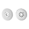 Traxxas X-Maxx 4X4 Aluminum Front Wheel Hex Claw +3mm With Brake Disk - 2Pcs Silver