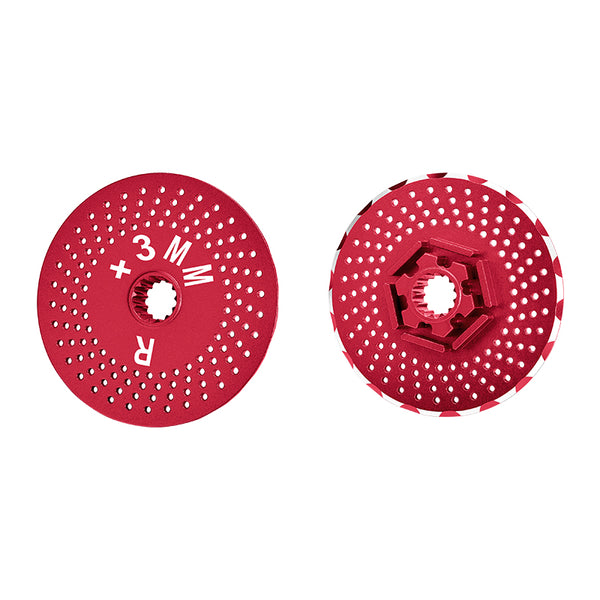 Traxxas X-Maxx 4X4 Aluminum Rear Wheel Hex Claw +3mm With Brake Disk - 2Pcs? Red
