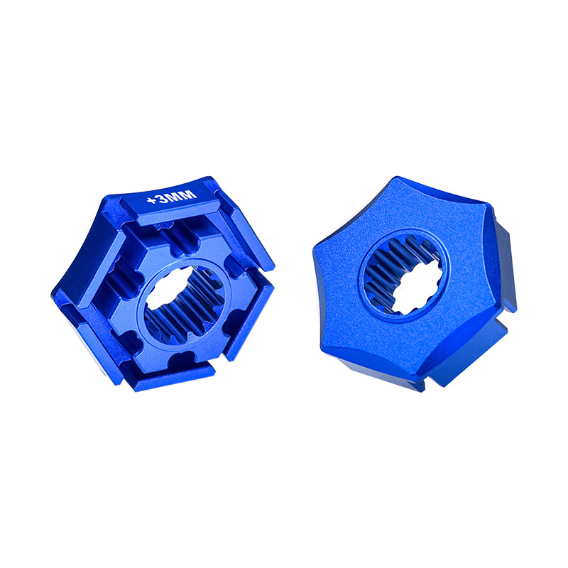 Traxxas X-Maxx 4X4 Aluminum Wheel Hex Claw (+3mm) - 2Pcs Blue