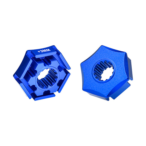 Traxxas X-Maxx 4X4 Aluminum Wheel Hex Claw (+3mm) - 2Pcs Blue