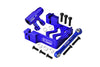Aluminum Servo Mount + Aluminum Tie Rod + 25T Aluminum Servo Horn For Traxxas X Maxx 4X4 6S / 8S - 16Pc Set Blue