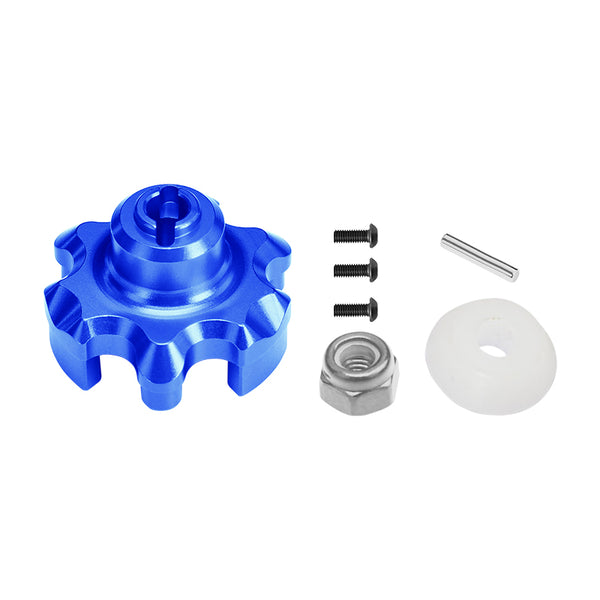 Traxxas X-Maxx 4X4 Aluminum Spur Gear Adapter - 1Pc Set Blue