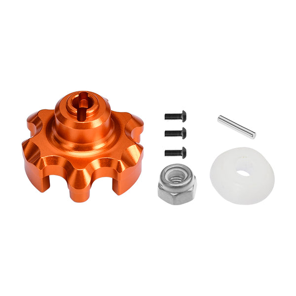 Traxxas X-Maxx 4X4 Aluminum Spur Gear Adapter - 1Pc Set Orange