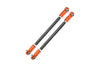 Traxxas X-Maxx 4X4 Spring Steel Front Steering Rod With Aluminum Ends - 1Pr Orange