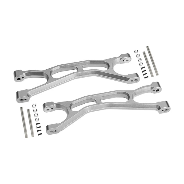 Traxxas X-Maxx 4X4 Aluminum Front / Rear Upper Arms - 1Pr Gray Silver