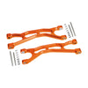 Traxxas X-Maxx 4X4 Aluminum Front / Rear Upper Arms - 1Pr Orange