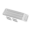 Traxxas X-Maxx 4X4 Aluminum Rear Skid Plate - 1Pc Set Silver