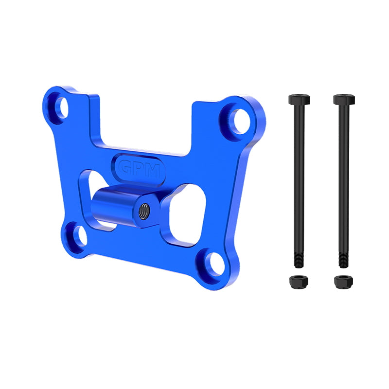 Aluminum 7075 Alloy Front Bulkhead Mount Strengthen For Traxxas 1/16 Mini Maxx 4WD RTR Brushless Monster Truck 107154-1 Upgrades - Blue