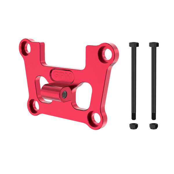 Aluminum 7075 Alloy Front Bulkhead Mount Strengthen For Traxxas 1/16 Mini Maxx 4WD RTR Brushless Monster Truck 107154-1 Upgrades - Red