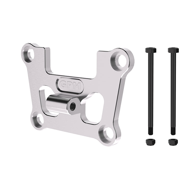 Aluminum 7075 Alloy Front Bulkhead Mount Strengthen For Traxxas 1/16 Mini Maxx 4WD RTR Brushless Monster Truck 107154-1 Upgrades - Silver
