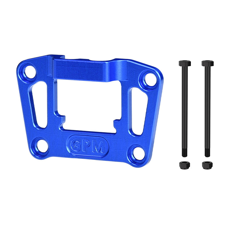 Aluminum 7075 Alloy Rear Bulkhead Mount Strengthen For Traxxas 1/16 Mini Maxx 4WD RTR Brushless Monster Truck 107154-1 Upgrades - Blue