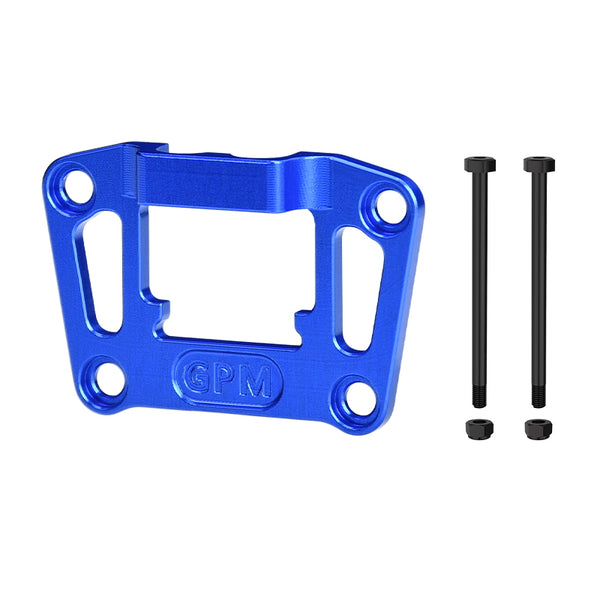 Aluminum 7075 Alloy Rear Bulkhead Mount Strengthen For Traxxas 1/16 Mini Maxx 4WD RTR Brushless Monster Truck 107154-1 Upgrades - Blue