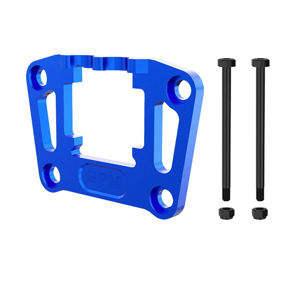 Aluminum 7075 Alloy Rear Bulkhead Mount Strengthen For Traxxas 1/16 Mini Maxx 4WD RTR Brushless Monster Truck 107154-1 Upgrades - Blue