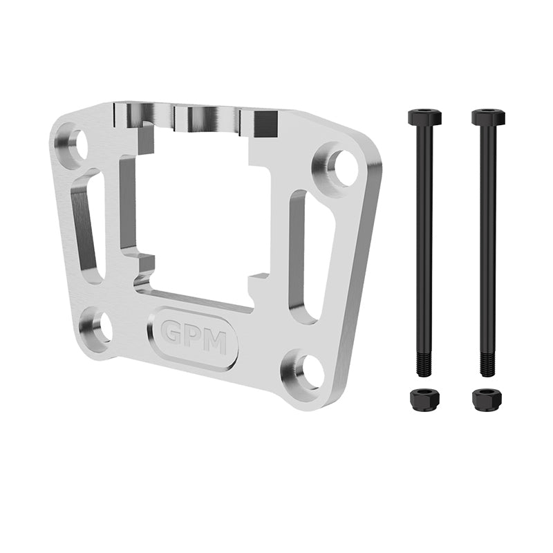 Aluminum 7075 Alloy Rear Bulkhead Mount Strengthen For Traxxas 1/16 Mini Maxx 4WD RTR Brushless Monster Truck 107154-1 Upgrades - Silver