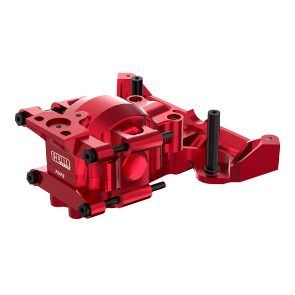 Aluminum 7075 Alloy Front Upper And Lower Bulkhead For Traxxas 1/16 Mini Maxx 4WD RTR Brushless Monster Truck 107154-1 Upgrades - Red