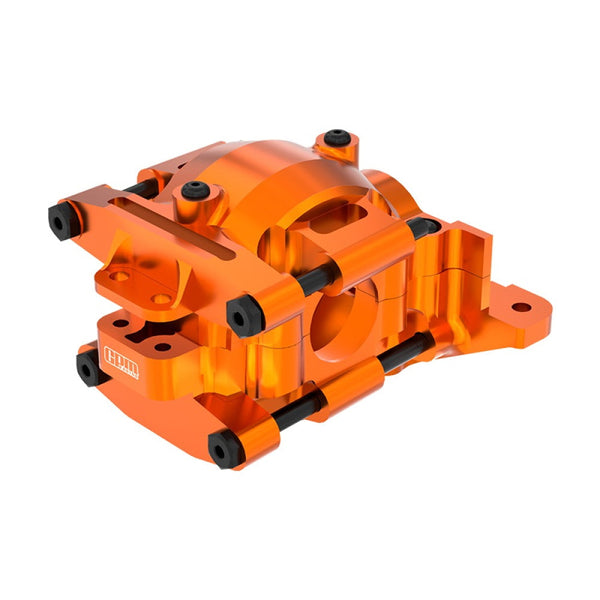 Aluminum 7075 Alloy Rear Upper And Lower Bulkhead For Traxxas 1/16 Mini Maxx 4WD RTR Brushless Monster Truck 107154-1 Upgrades - Orange