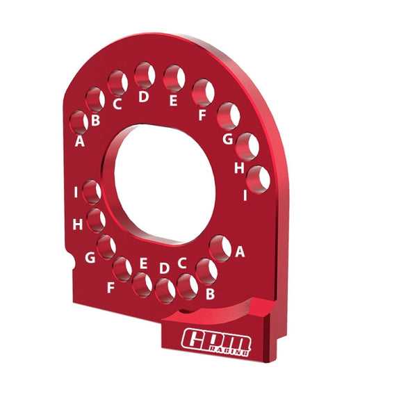 Aluminum 7075 Alloy Motor Mount Plate Strengthen For Traxxas 1/16 Mini Maxx 4WD RTR Brushless Monster Truck 107154-1 Upgrades - Red