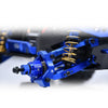 Aluminium 7075 Alloy Front Caster Blocks C-Hubs for Traxxas 1:16 Mini Maxx 4WD 107154-1 / Mini XRT VXL-3S 108076-1 Monster Truck Upgrades - Blue