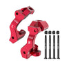 Aluminum 7075 Alloy Front Caster Blocks C-Hubs For Traxxas 1/16 Mini Maxx 4WD RTR Brushless Monster Truck 107154-1 Upgrades - Red