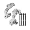 Aluminum 7075 Alloy Front Caster Blocks C-Hubs For Traxxas 1/16 Mini Maxx 4WD RTR Brushless Monster Truck 107154-1 Upgrades - Silver