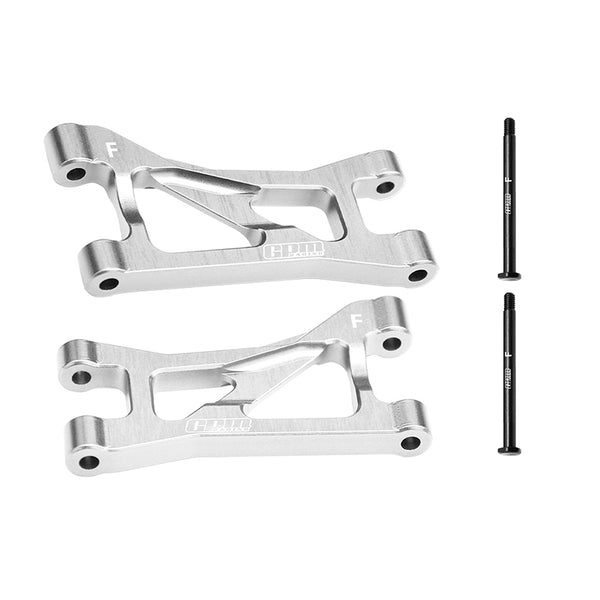 Aluminum 7075 Alloy Front Upper Suspension Arms For Traxxas 1/16 Mini Maxx 4WD RTR Brushless Monster Truck 107154-1 Upgrades - Silver