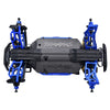 Aluminum 7075 Alloy Rear Lower Suspension Arms For Traxxas 1/16 Mini Maxx 4WD RTR Brushless Monster Truck 107154-1 Upgrades - Blue