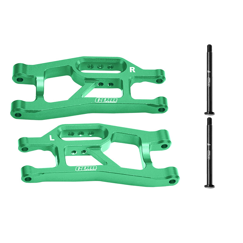 Aluminum 7075 Alloy Front Lower Suspension Arms For Traxxas 1/16 Mini Maxx 4WD RTR Brushless Monster Truck 107154-1 Upgrades - Green