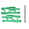 Aluminum 7075 Alloy Front Lower Suspension Arms For Traxxas 1/16 Mini Maxx 4WD RTR Brushless Monster Truck 107154-1 Upgrades - Green