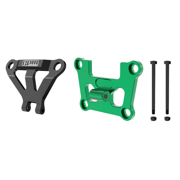 Aluminum 7075 Alloy Front Bulkhead Mount Strengthen & Front Bumper Support Mount For Traxxas 1/16 Mini Maxx 4WD RTR Brushless Monster Truck 107154-1 Upgrades - Green