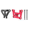 Aluminum 7075 Alloy Front Bulkhead Mount Strengthen & Front Bumper Support Mount For Traxxas 1/16 Mini Maxx 4WD RTR Brushless Monster Truck 107154-1 Upgrades - Red