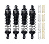 Aluminum Alloy Adjustable Shocks 87mm 4Pc Front And Rear For Traxxas 1/16 Mini Maxx 4WD RTR Brushless Monster Truck 107154-1 Upgrades - Black