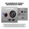4140 Carbon Steel + 7075 Alloy Front & Rear Complete Differential for Traxxas 1:16 Mini Maxx 4WD 107154-1 / Mini XRT VXL-3S 108076-1 Monster Truck Upgrades - Silver