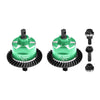 4140 Carbon Steel + 7075 Alloy Front & Rear Complete Differential for Traxxas 1:16 Mini Maxx 4WD 107154-1 / Mini XRT VXL-3S 108076-1 Monster Truck Upgrades - Green