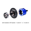 4140 Carbon Steel + 7075 Alloy Front & Centre & Rear Complete Differential for Traxxas 1:16 Mini Maxx 4WD 107154-1 / Mini XRT VXL-3S 108076-1 Monster Truck Upgrades - Red