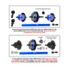 4140 Carbon Steel + 7075 Alloy Centre Complete Differential For Traxxas 1/16 Mini Maxx 4WD RTR Brushless Monster Truck 107154-1 Upgrades - Green