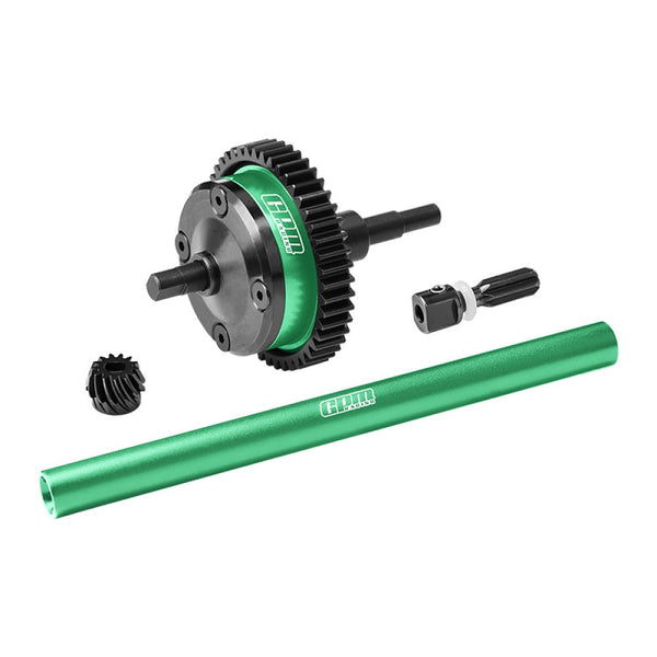 4140 Carbon Steel + 7075 Alloy Centre Complete Differential For Traxxas 1/16 Mini Maxx 4WD RTR Brushless Monster Truck 107154-1 Upgrades - Green