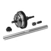 4140 Carbon Steel + 7075 Alloy Centre Complete Differential for Traxxas 1:16 Mini Maxx 4WD 107154-1 / Mini XRT VXL-3S 108076-1 Monster Truck Upgrades - Silver