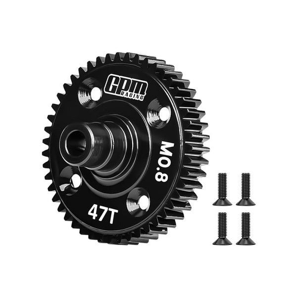 20Cr Carbon Steel 47T Center Differential Spur Gear (0.8 Modulus ,32P) For Traxxas 1:16 Mini Maxx 4WD 107154-1 / Mini XRT VXL-3S 108076-1 Monster Truck Upgrades