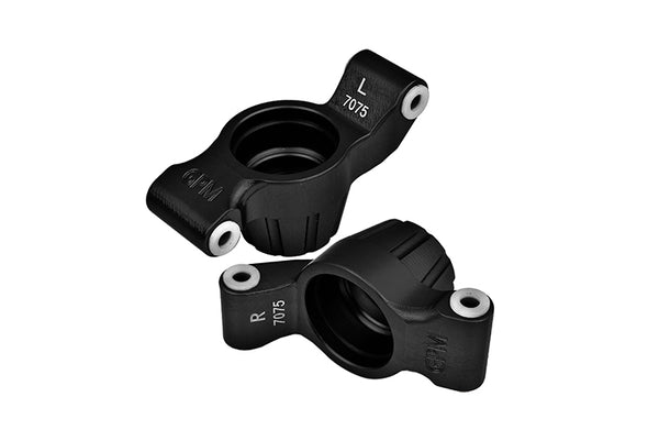 Aluminum 7075-T6 Rear Stub Axle Carriers For Traxxas 1:10 4WD MAXX 89076-4 / 4WD MAXX with WideMAXX 89086-4 / 1:8 4WD Maxx Slash 6S 102076-4 Upgrades - Black