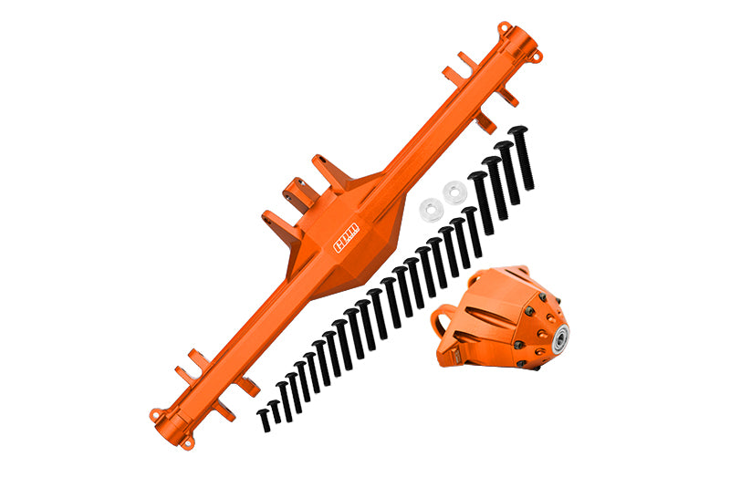 Traxxas Unlimited Desert Racer 4X4 (#85076-4) Aluminum Rear Axle Housing (With Carrier) - 1 Set Orange