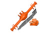 Traxxas Unlimited Desert Racer 4X4 (#85076-4) Aluminum Rear Axle Housing (With Carrier) - 1 Set Orange