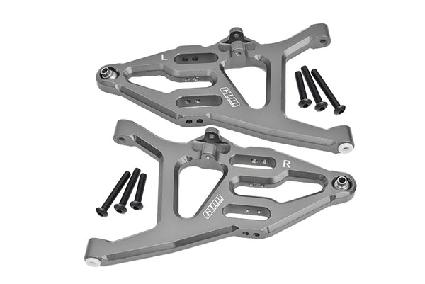 Traxxas Unlimited Desert Racer 4X4 (#85076-4) Aluminum Front Lower Suspension Arm - 1Pr Set Gray Silver