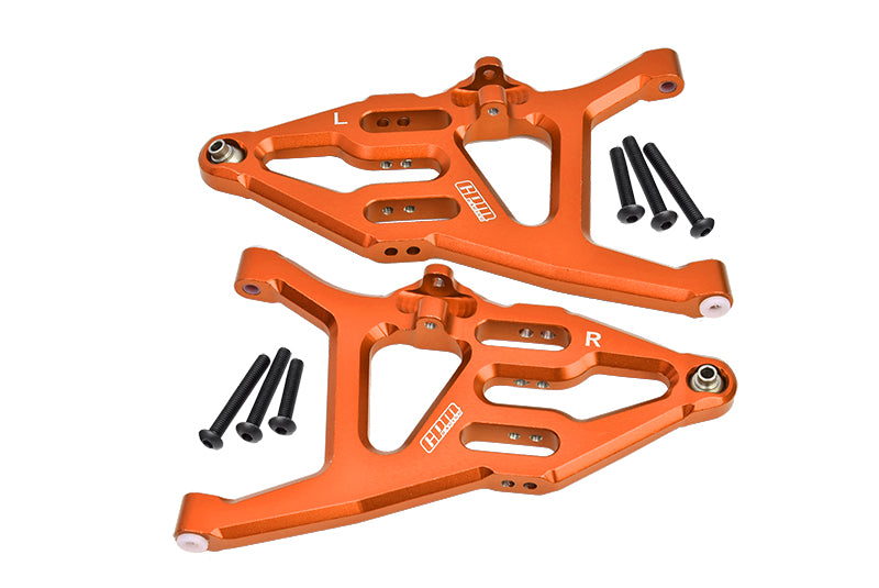 Traxxas Unlimited Desert Racer 4X4 (#85076-4) Aluminum Front Lower Suspension Arm - 1Pr Set Orange