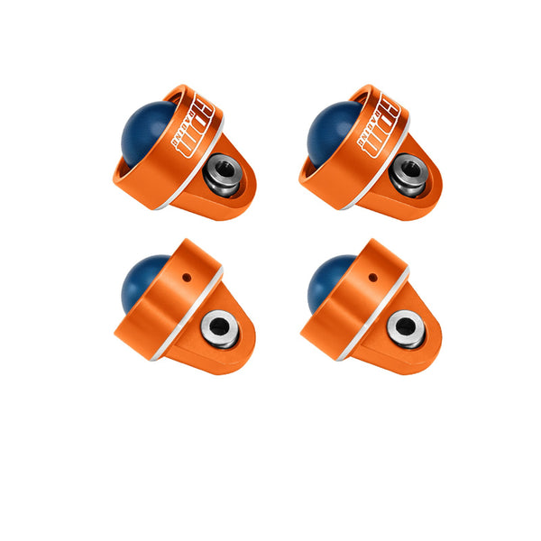 Aluminum 7075-T6 Alloy Shock Caps For Traxxas 1/7 UDR Unlimited Desert Racer 1/10 Slash Mudboss Ford Raptor Rustler 4X4 Ultimate Slash 4X4 Ultimate - Orange