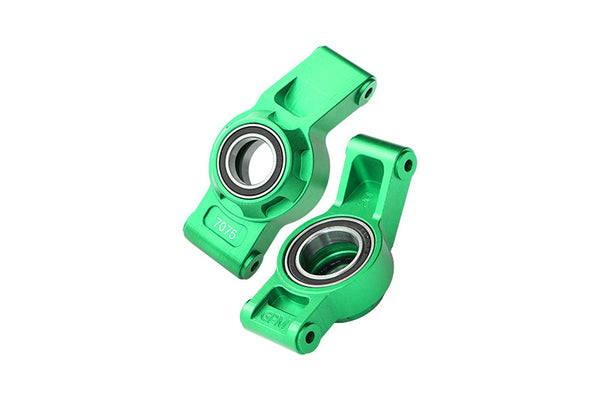 Aluminum 7075 Alloy Rear Hub Stub Axle Carriers With Three Oversize Bearing For Traxxas 1:5 XRT 8S / X Maxx 6S 8S / X Maxx Ultimate 8S / XRT Ultimate 8S Upgrades - Green