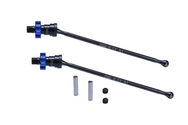 4140 Medium Carbon Steel Front Or Rear Driveshaft With 7075 Alloy Hex For Traxxas 1:5 XRT 8S 78086-4 / XRT Ultimate 8S 78097-4 / X Maxx Ultimate 8S 77097-4 / X Maxx 8S WideMAXX #7895 Upgrades - Blue